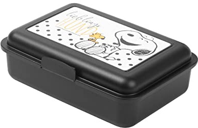 United Labels Peanuts Snoopy - Fiambrera con separador para el perro, color negro