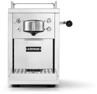 Sjöstrand The Original Capsule Coffee Machine, Nespresso Compatible Pod Machine, Stainless Steel Body, Espresso or Lungo Coffee, 1.2L Tank Capacity, 19 bar Pressure