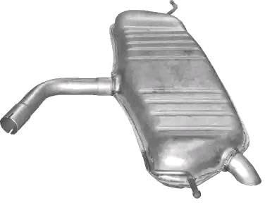 VEGAZ VS-392AT Endschalldämpfer Hinten Kompatibel mit VW Golf 5 Schrägheck 1K1 1K6253609D 1K6253609E