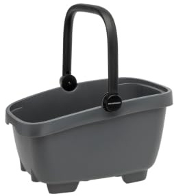 New Looxs Clipper MIK Fahrradkorb, Grey, 49 x 37 x 29 cm