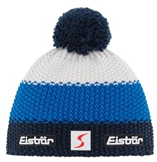 Eisbär Star Pompon Mütze SP Kids nachtmeliert-Bugatti-White