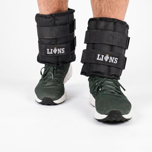 Lions Adjustable Wrist & Ankle Weight Cuffs – Pair for Running, Walking, Strength Training, Gym, Fitness & Home Workouts