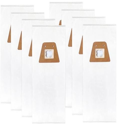 Zibopon Style ST Vacuum Bags Compatible with Sanitaire Commercial Upright Vacuum Cleaner: S600 SC600 SC678 SC688 SC800 SC888 SC888J SC889 Series, Part# 63213B(8 Pack)