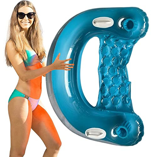 Mwqpgyh Pool Aufblasbar Wasser Hängematte - Luftmatratze Pool Sitz Schwimmmatratze | 95 * 80 * 25 cm Schwimmsitz | Wasserhängematte | Pool Spielzeug Luftmatratze Wasser | Luftmatratze Pool Erwachsene