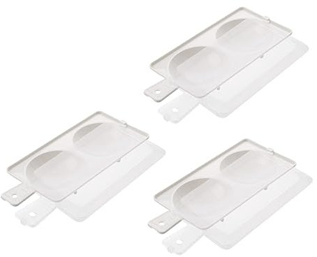 Mikinona Set Di 3 Per Microonde Vaporiera Da Cucina Gratuita Pp Per Uso Alimentare Uova Vapore Veloci