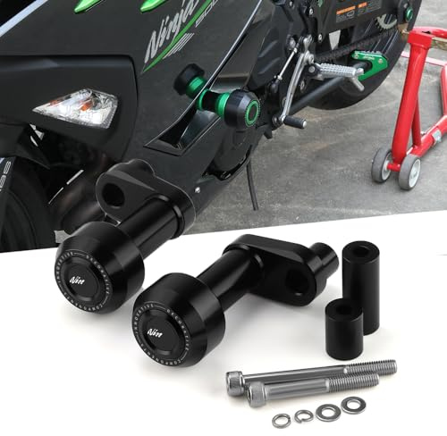 Motorcycle Frame Sliders Fit For Ninja500 ABS SE KRT 2024 2025 | Ninja400 2018-2024 + | Ninja 400 500 Protect Ninja500 Crash Protect 2024 ninja 500 Accessories 2025 Ninja 500 Accessories BK