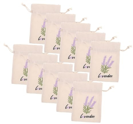 ARTSEWPLY 10pezzi Sacchetti Di Stoffa Coulisse Stampati Sacchetti Di Lavanda Profumati Piccole Bustine Per Spezie Da Cucina Bustine Di Erbe Aromatiche Di Piccole Borse Per Rip