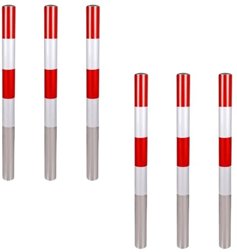 AMUFJJ cônes de signalisation Cone de Chantier Bornes de stationnement commerciales de 100 à 120 cm, bornes de signalisation et bornes de sécurité pour véhicules(A 6 Pcs,120cm (47 1/5 inch))