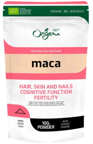 Polvere di maca biologica, 100 g, confezione da 6.