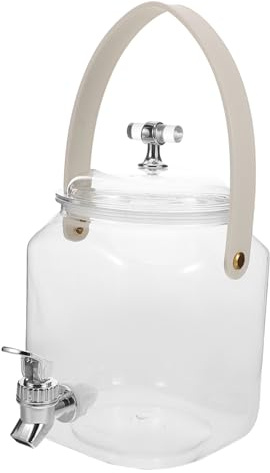 Holibanna Hervidor De Agua Fría Grifo Dispensador De Bebidas Para Refrigerador Contenedor Cuadrado De Plástico Para Jugo Limonada y Té Helado