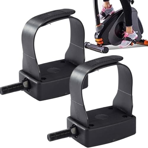 Pédales De Vélo D'appartement, Pédales De Vélo Stationnaire Intérieur avec Attaches, Paire de Antidérapantes pour Home Gym - Cyclistes Hommes Femmes