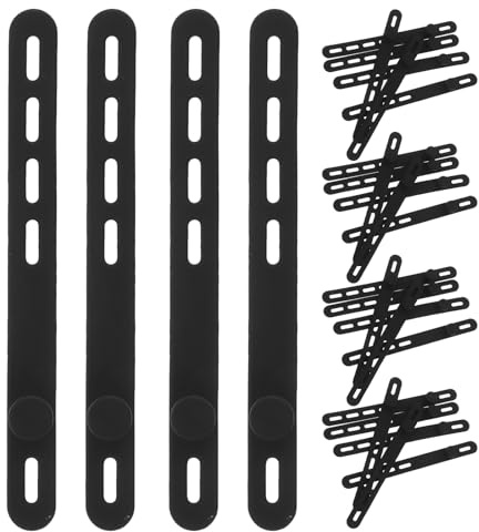 Angoily Organizador de cables de datos de silicona, 40 unidades, bridas reutilizables, envolturas elásticas para cables, organizador de para cargadores, electrodomésticos, dispositivos