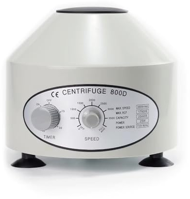 Toplionace Centrifugeuse électrique de Laboratoire 800D - 10mLx6 Tubes, 300-4000 Tr/Min Réglable, Faible Bruit