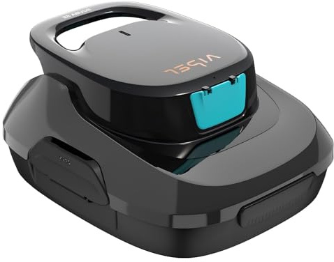 AIPER Poolroboter Akku, Poolsauger für Bodenpools bis 80 m², Pool Cleaner mit Selbst-Park-Funktion und 90 Minuten Laufzeit