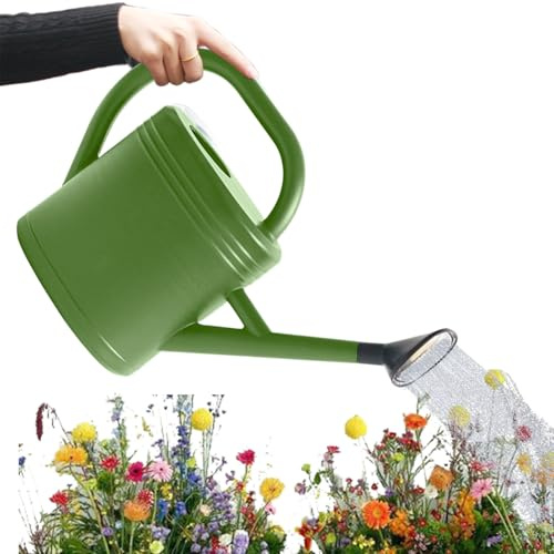 Annaffiatoio Per Fiori,3 Litri Portatile Con Beccuccio Lungo Smontabile Per Forniture Di Giardinaggio | Grande Annaffiatoio | Per Giardinaggio Esterno Terrazza Prato Cortile Paesaggistica E