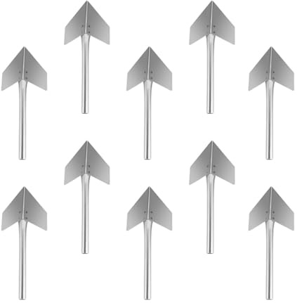 Yardenfun Cazzuola Angolare in Acciaio Inox 10 Pezzi per Cartongesso Spatola per Stucco Angolare a 90 Gradi Impugnatura Ergonomica Utensile per Finitura e Riparazione Pareti in Cemento