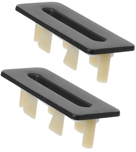 SEWACC Tapa De Rebosadero Para Lavabo De Baño Cubierta Decorativa De Drenaje De Desbordamiento Rectangular 2 Piezas 2.08 X 0.78 X 0.74 in Para Lavabo Y Fregadero