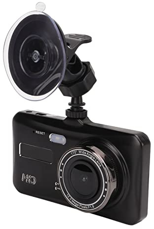 Akozon Cámara de Tablero Dual Delantera y Trasera con Visión Nocturna | Pantalla Táctil IPS Gran Angular de 170° | Grabador de Conducción para Mayor Seguridad
