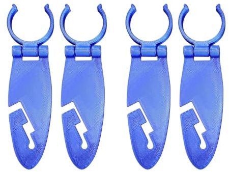 Zecnaud Paddle Board Flossen Clips 4 Stück, Verstellbare Klemmhalterung für Stand Up Paddling Board, Ersatzteile für SUP Boards Finnen, SUP Zubehör Gadgets für Damen Herren Jugendliche & Sportler