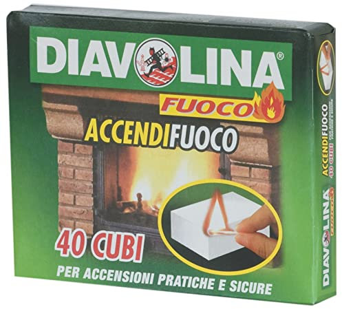 DIAVOLINA ACCENDIFUOCO 40 CUBETTI ART.15300 CARTOMATICA Confezione da 24PZ