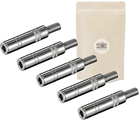 X5 Jack Jack Jack 6,35mm Weibliche Löten Stereo Weibliche Steckverbinder Schweißen 100% Metall - Adaptive French Marke ...