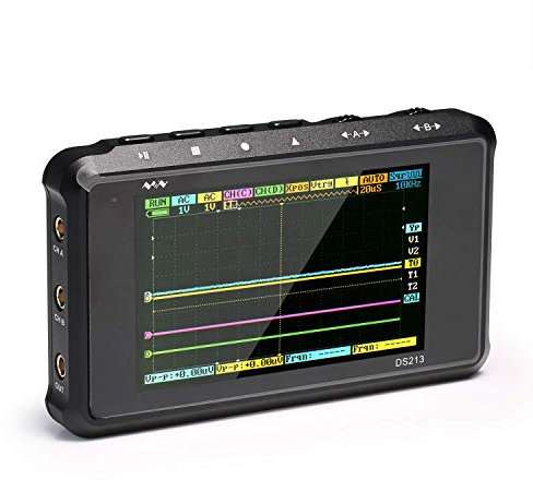 Mini oscilloscope de stockage numérique portable format poche DSO213 4 canaux