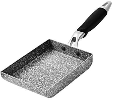 Yardwe Sartén Rectangular Antiadherente Para Tortillas y Panqueques Para Cocinar Tamagoyaki Compatible Estufas De Inducción y Cocinas Tradicionales