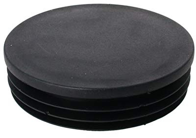 MroMax 100 mm Abdeckkappe, Bodenrohrkappe, Rohrstopfen für Rohr, Abflussendrohr, schwarz