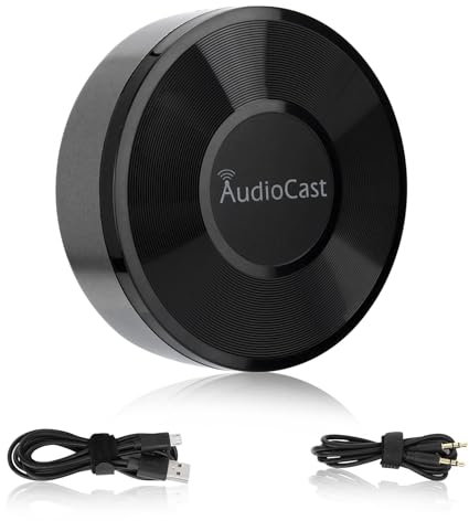 Adaptateur de Musique sans Fil Audiocast WiFi prenant en Charge la Diffusion Audio vers des systèmes de Haut-parleurs sur Le réseau Wi-FI à partir d'appareils Mobiles