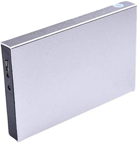 Hard Disk esterno HDD 2 Tb / 750 gb / 250 gb, 2,5 pollici metallo portatile USB 3.0 Mobile Hard Drive, adatto per PC, desktop, laptop, Ps4, Xbox One, MacBook, Smart TV (80 GB, argento)