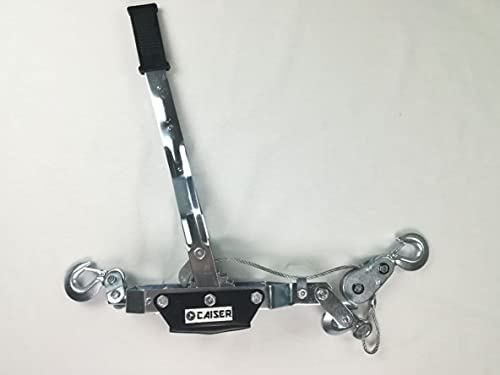 CAISER Cabrestante Winch Torno Manual 4 TN. de Palanca Doble Engranaje Doble trinquete