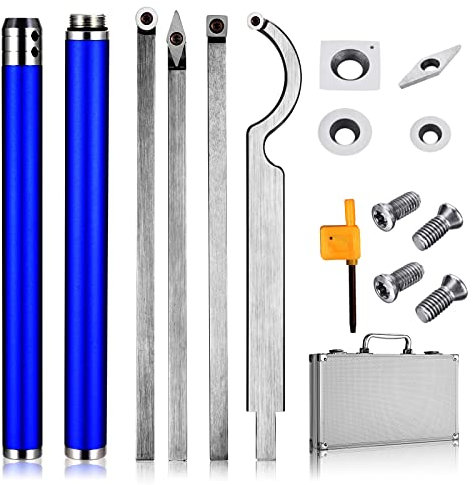 Drechselmesser Set Hss Drehmeißel Set Drechseleisen Holzdrehmaschine Für Das Drechseln Drechseleisen Holzbearbeitungin 6 Teilig Holz Schnitzwerkzeug Drechseln Werkzeug Hss,Blue handle