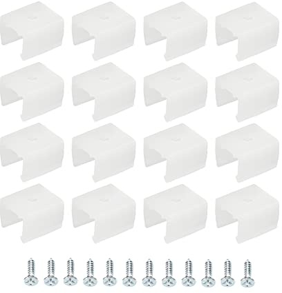 sourcing map 120 Stück wsserdichter LED-Lichtstreifenclips durchscheinend | Befestigungsklemmen, passend für 8 mm bis 10 mm Silikon LED-Lichtstreifenclips wsserdichter LED-Lichtstreifen, 8 mm bis 10 mm
