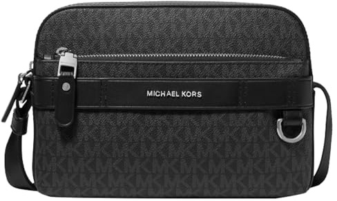 Michael Kors Hudson Utility Crossbody Bag, Light Gunmetal / Schwarz, Einheitsgröße