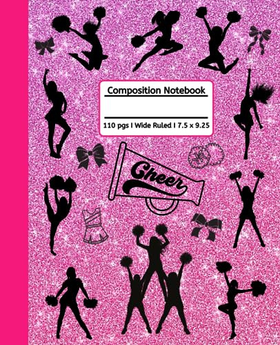 Cheerleading Composition Notebook: Girls Sports I Wide Ruled I 110 Pgs I Primary School Book