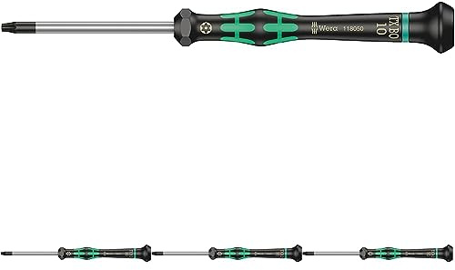Wera 2067 Elektroniker-Torx BO-Schraubendreher, TX 10 x 60 mm, 05118050001 (Packung mit 4)