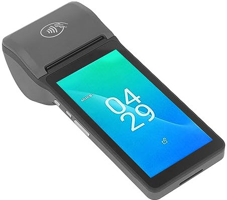 POS-Terminal-Belegdrucker, Andorid 12 Handheld 1D 2D Barcodescanner, Unterstützt NFC, 2G/3G/4G/WiFi/BT, 5,5-Zoll-Touchscreen, für Kleine Unternehmen