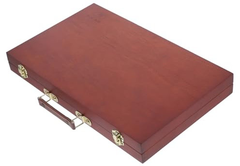 Operitacx Kasten Ölgemäldekasten Reise Staffelei Malstaffelei aus Holz Kunst Malwerkzeuge Stifteetui malen Aquarell-Ölstift-Etui tragbar Schmuckkästchen Paulownia Aufbewahrungskiste Student