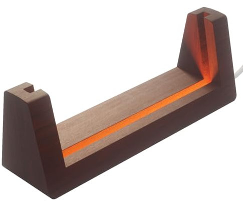 Bemaystar U-Holz-Sockel für Plaketten, Fotoalben, Sockel aus schwarzem Nussbaumholz, Nachtlicht, Display-Sockelständer 6in