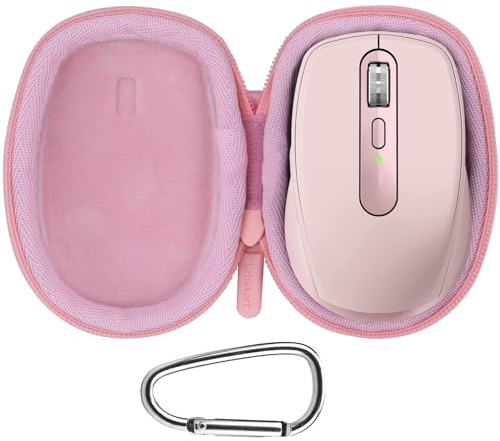 Lebakort Hard Case Compatible with Logitech MX Anywhere 3S 3 2S 2,Rose | Compact Performance Mouse Bag,Portable Storage,Travel
