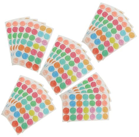 Tofficu 20blätter Lochverstärkungsaufkleber Selbstklebend Für Loseblattpapier Papierlochreparaturetiketten Geeignet Für Ordner Kalender Und Bastelarbeiten