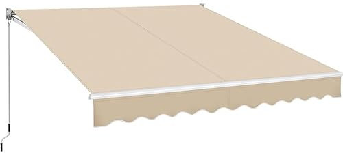 CMYCYDDPLY Tenda da Sole, Tenda da Sole a Bracci Estensibili, con Manovella Manuale, Tenda da Sole Manuale in Alluminio for Patio/Balcone/Cortile(Size:200x150cm/78.7 * 59.1in)