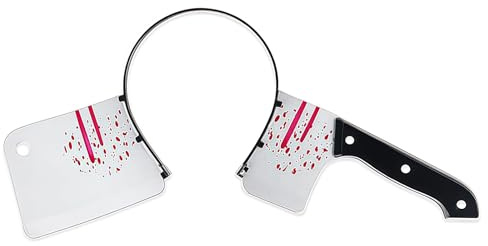 ANNCHILIO Halloween Bandeaux, Décoration de Bandeau Sanglants, Accessoires de Carnaval, Costume Effrayant Bandeau, Halloween Serre-tête, Adaptés à La Décoration de Fête Déguisée Jeu de Rôle, Hachoir