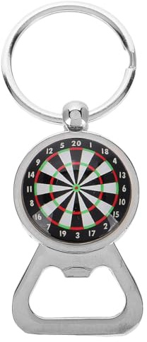 BESTYASH Creative Dartboard Beer Bottle Opener Keychain Multifunctional Metal Keyring Small Car Bag Charm Key Pendant for Parties Home Use