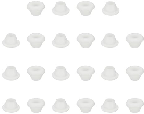 PATIKIL Silicone Rubber Grommets, 22 Pcs 5/16(8mm) Drill Hole, 1/4(6mm) Inner Dia. Top Hat Wire Gasket Rubber Hole Plug for Wiring Irrigation System Firewall, White