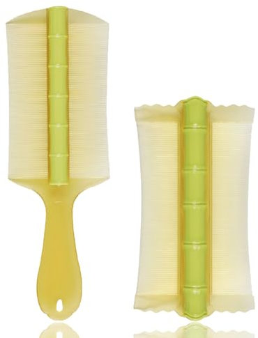 WhaleO 2 Pezzi Pettine Pidocchi e Lendini Pettine per Pidocchi Pettinino per Pidocchi Pettinino per Capelli Pettine Denti Stretti Elimina Pidocchi e Lendini, Resistente e Facile da Pulire