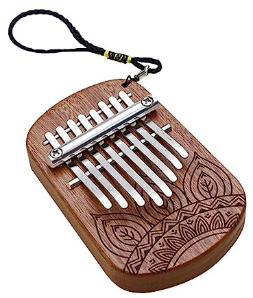 BESPORTBLE 8-Tasten Daumenklavier und Manganstahl Tragbares Musikinstrument zum Üben der Fingerflexibilität für Anfänger