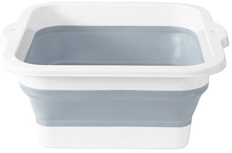 Vasca da bagno per piedi, pieghevole, antiscivolo, grande volume (30 l), per lavare il bucato, la cura 'auto e la casa, unisex