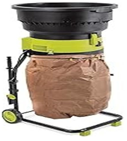 Trituratore da giardino，Shredder， Trituratore elettrico for foglie, trituratore da giardino, trituratore for compost, trituratore for foglie con ruote, sacco di stoccaggio, cippatore