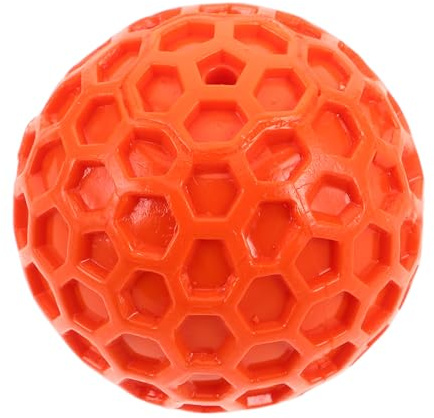 Toyvian Pelota Chirriante para Perros de Goma Juguete Masticable Diseño de Panal Balones de Juguete para Perros Pequeños para Interiores y Exteriores